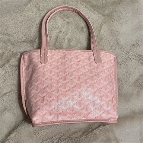 tote pink goyard|goyard tote bag with zipper.